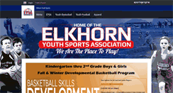 Desktop Screenshot of elkhornyouthsports.org